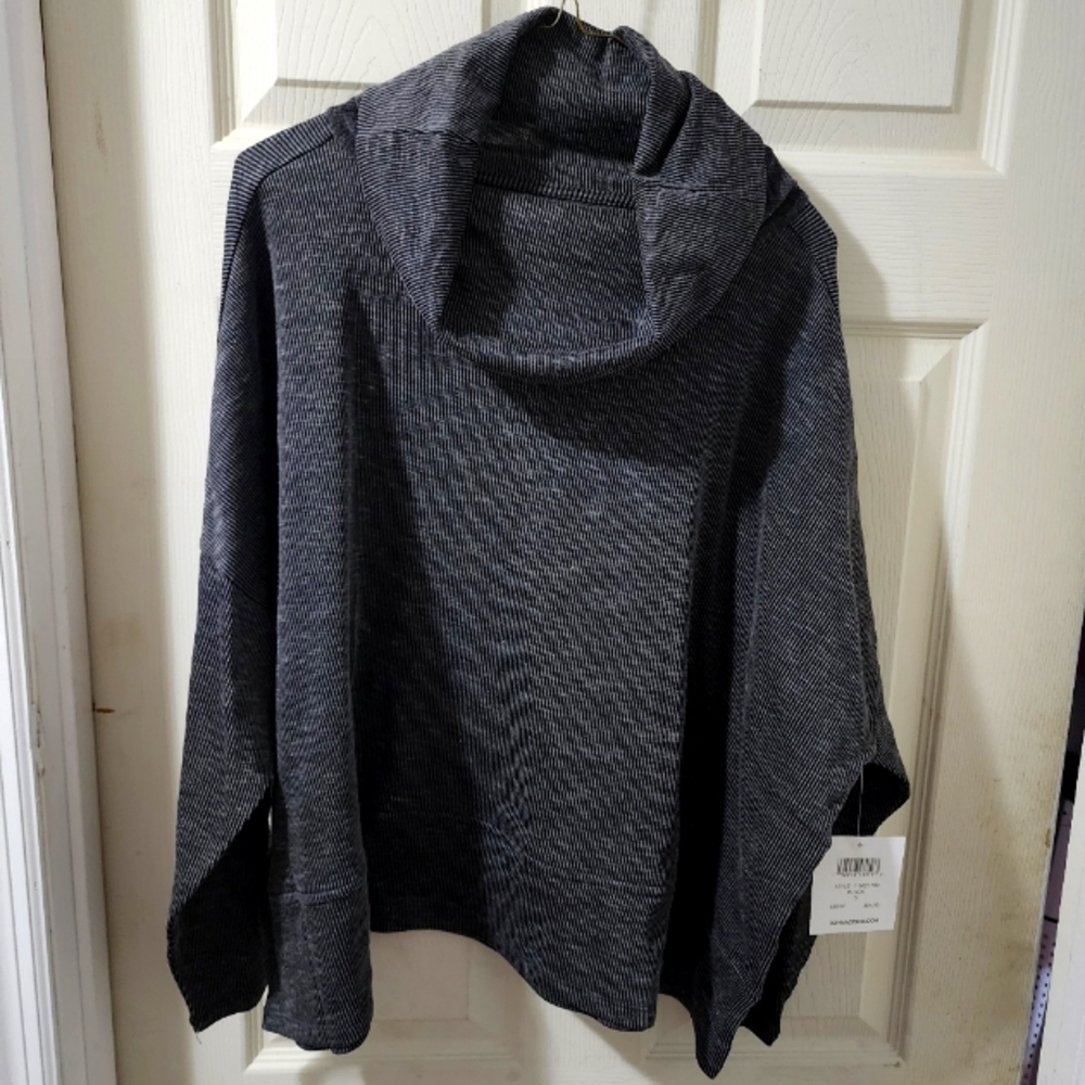 89th & Madison NWT's Long Sleeve Black Cowl Neck Sweater; Size S
